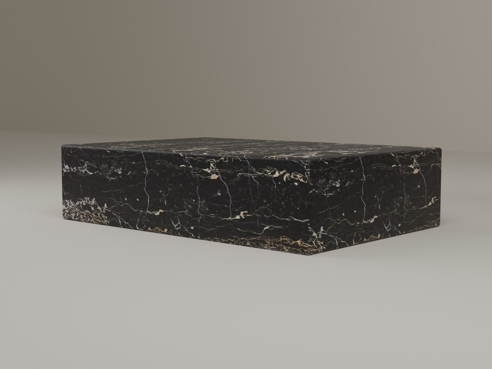 Plinth Coffee Table in Nero Portoro