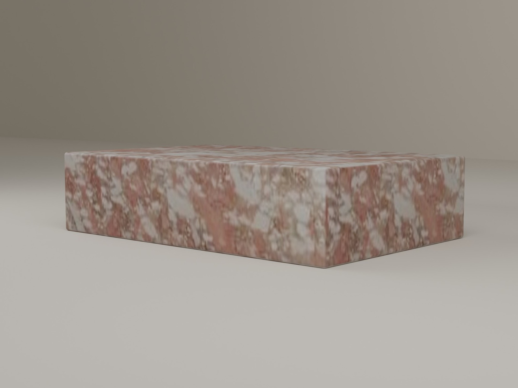 Plinth Coffee Table in Norwegian Rose