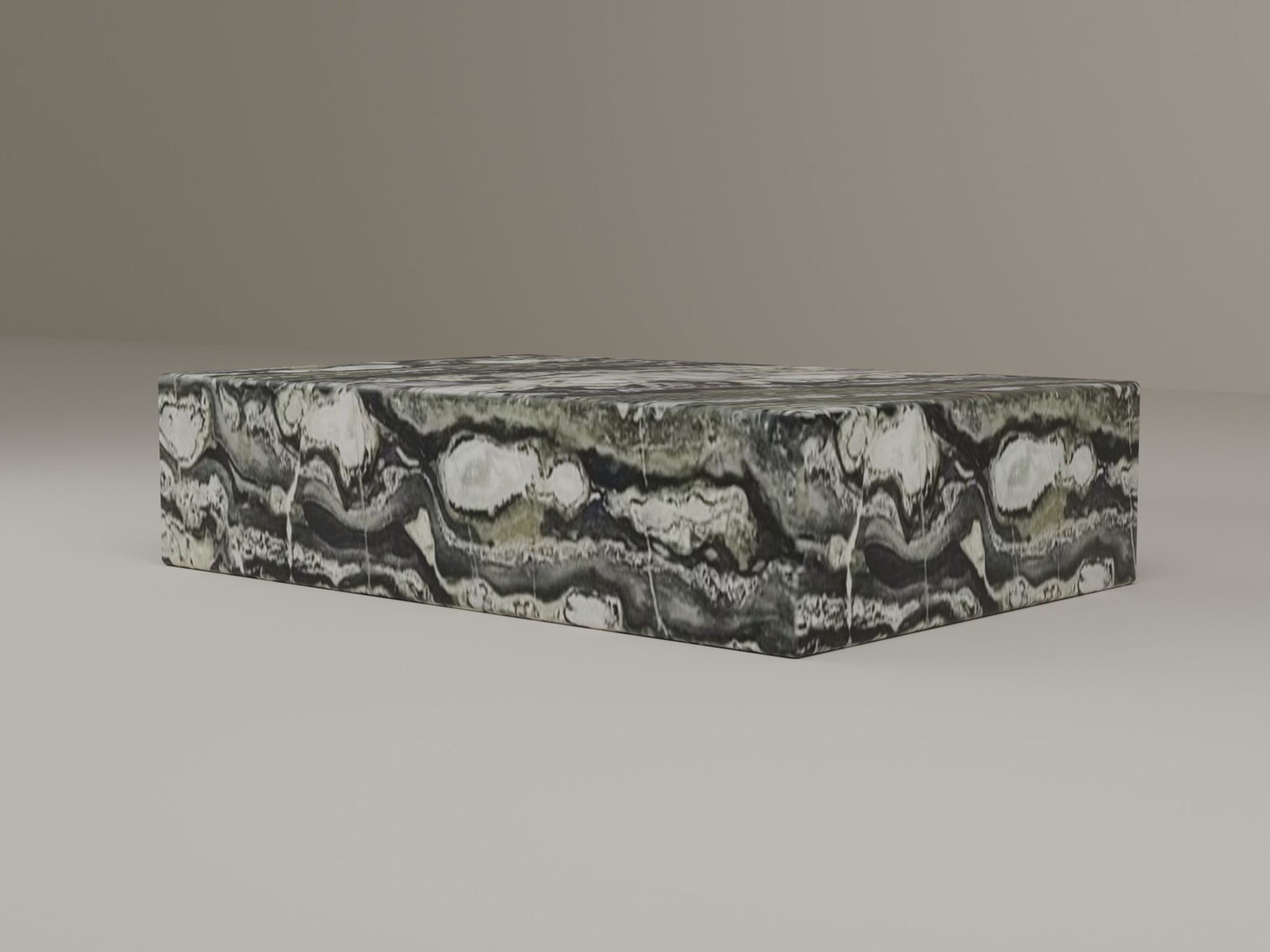 Plinth Coffee Table in Twilight Green