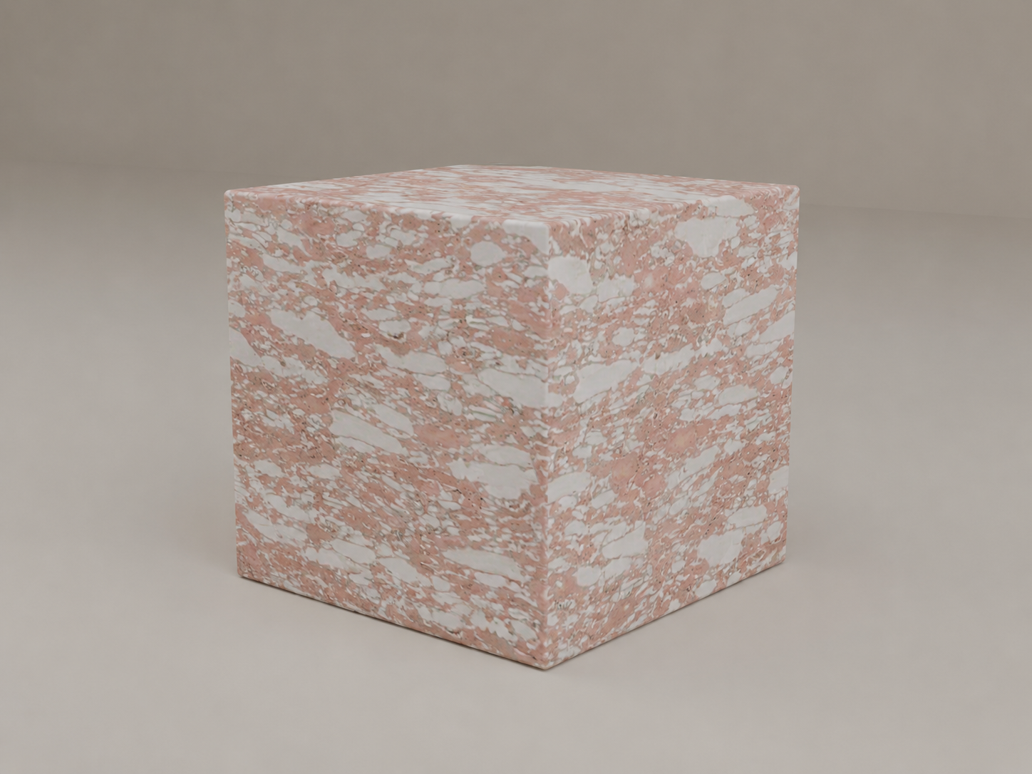 Plinth Side Table in Norwegian Rose