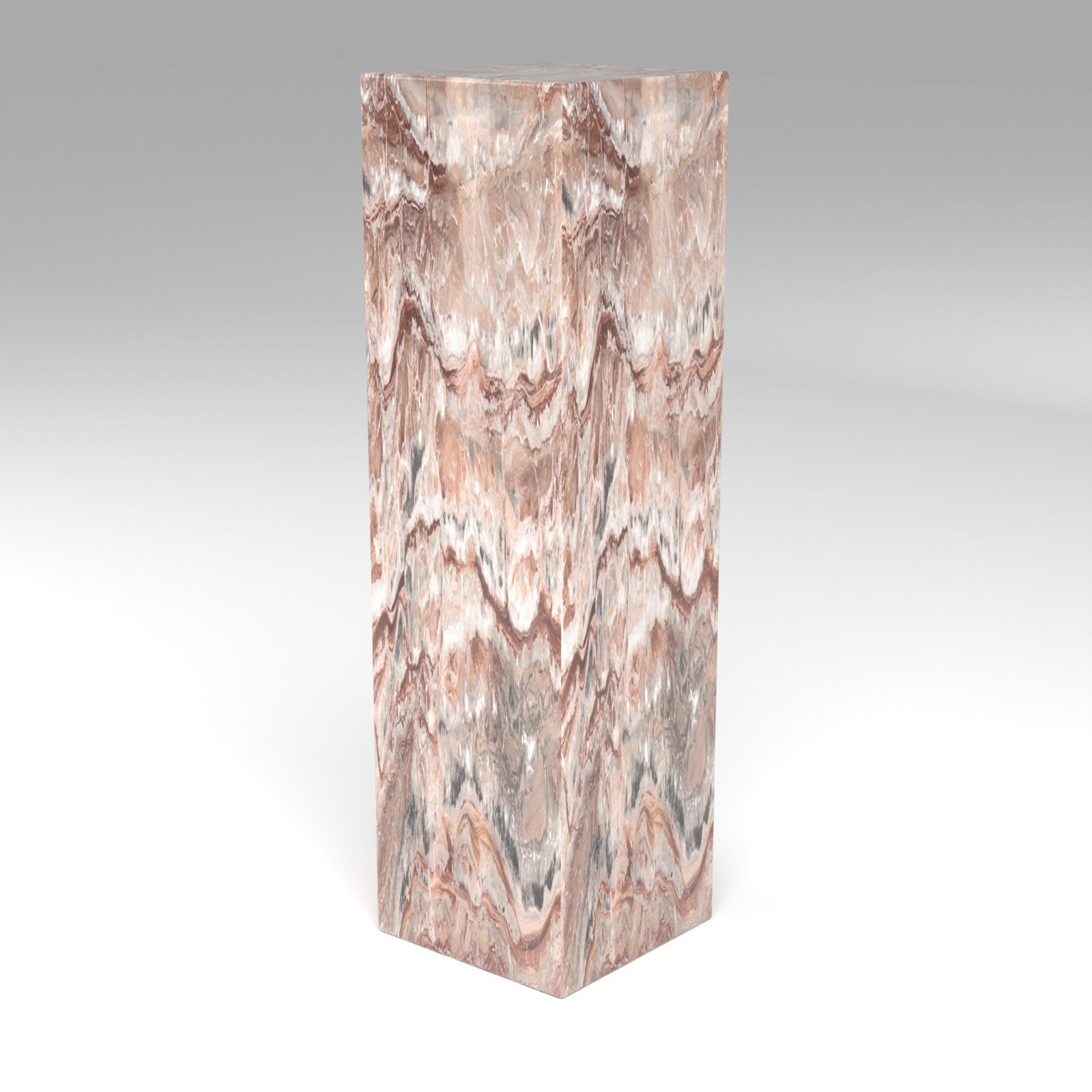 Display Plinth in Arabescato Orobico Rosso