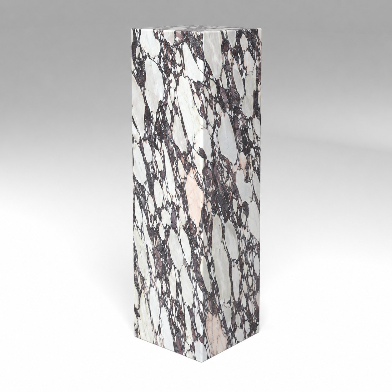 Display Plinth in Italian Calacatta Viola
