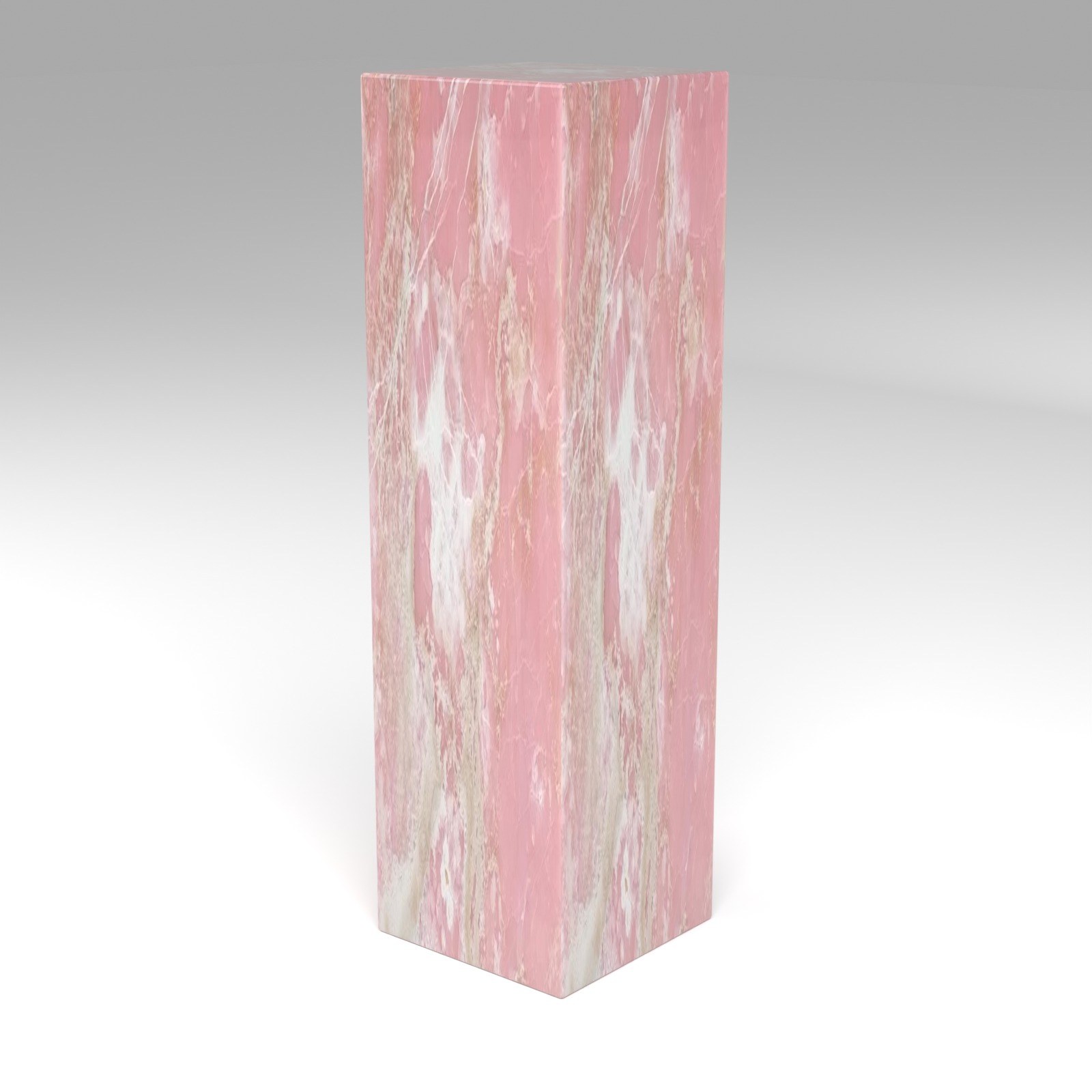 Display Plinth in Pink Onyx