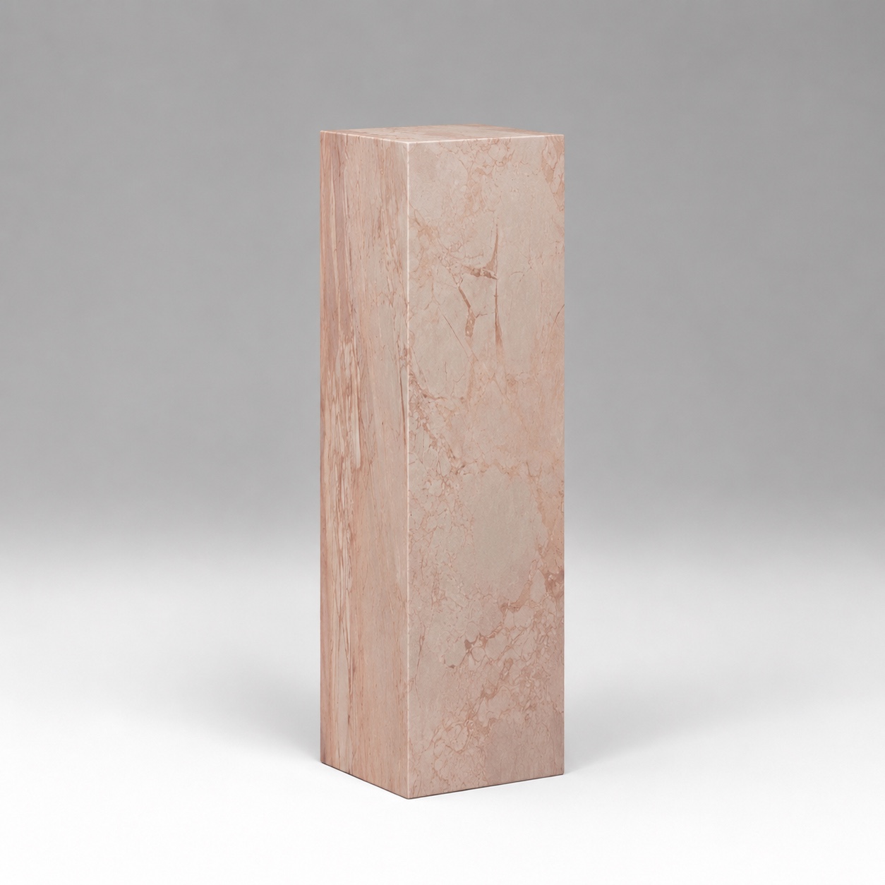 Display Plinth in Rose Cream