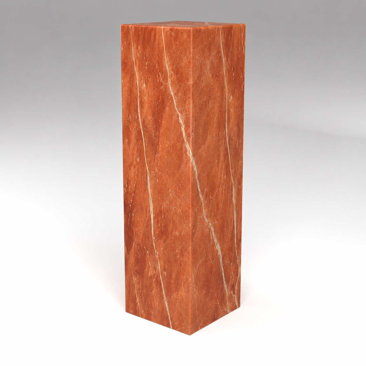 Display Plinth in Rosso Alicante