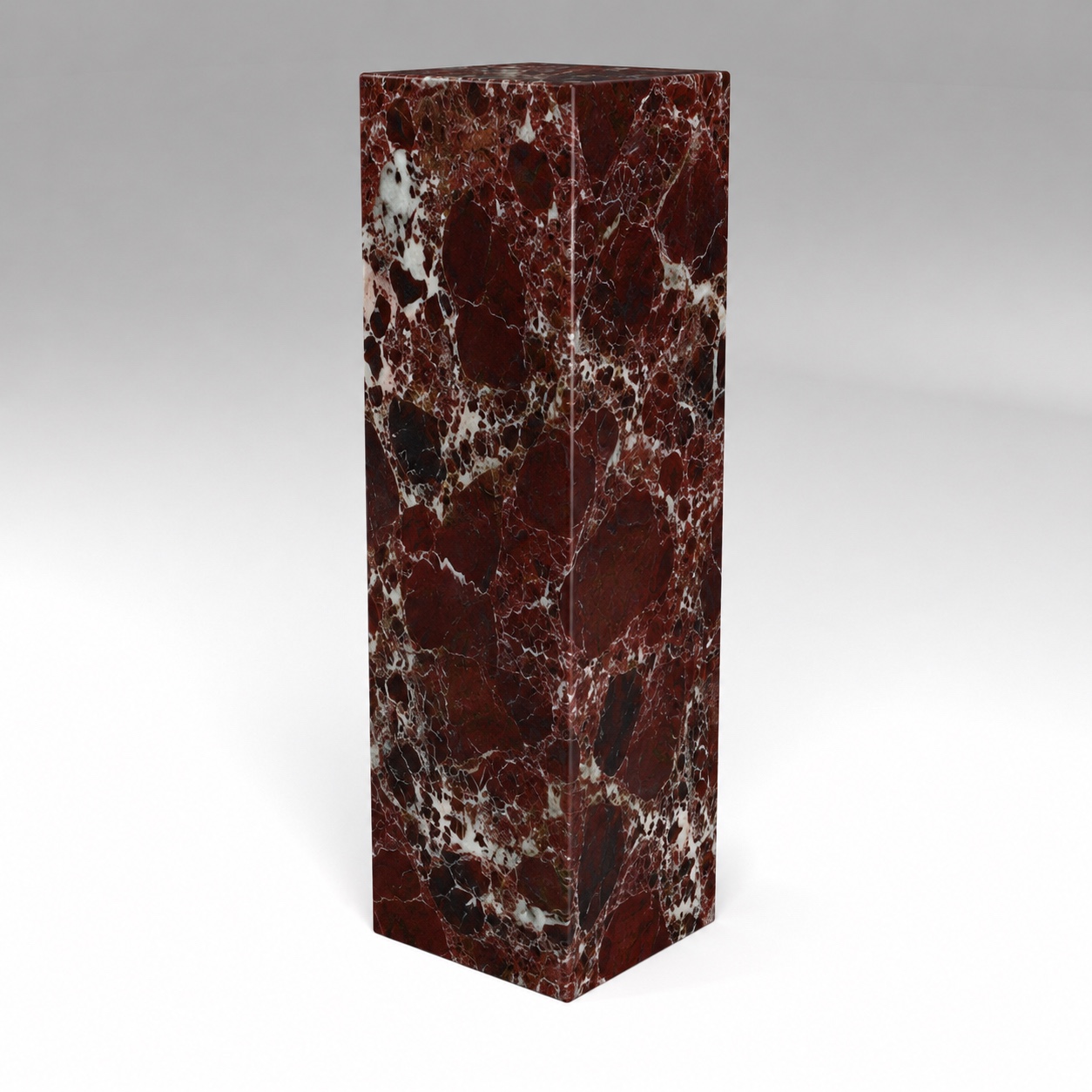 Display Plinth in Rosso Levanto