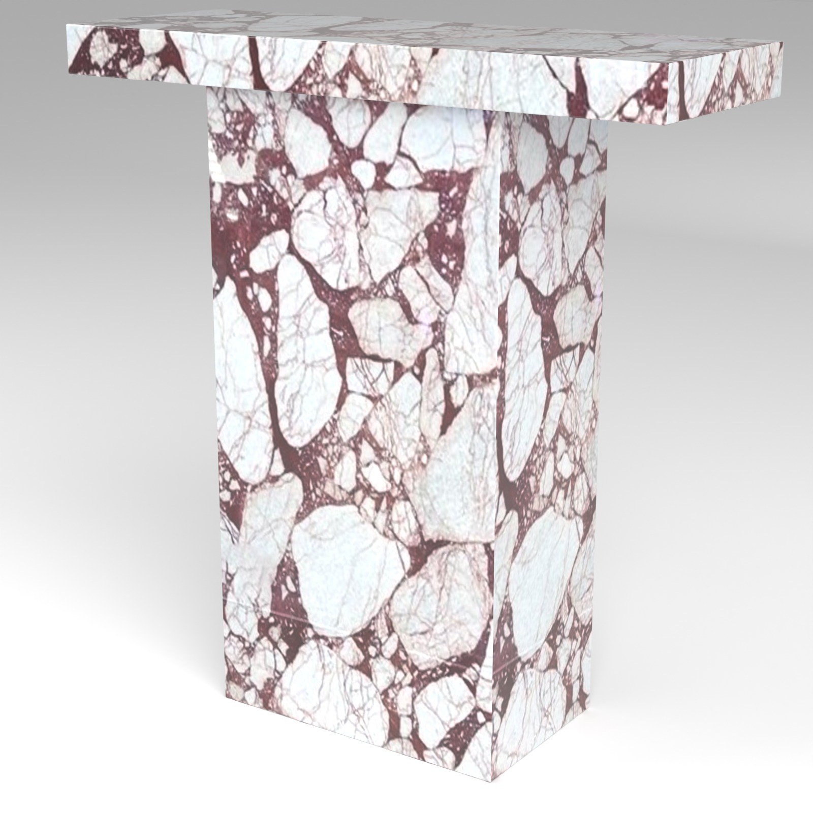 Terra Console Table in Bulgari Red