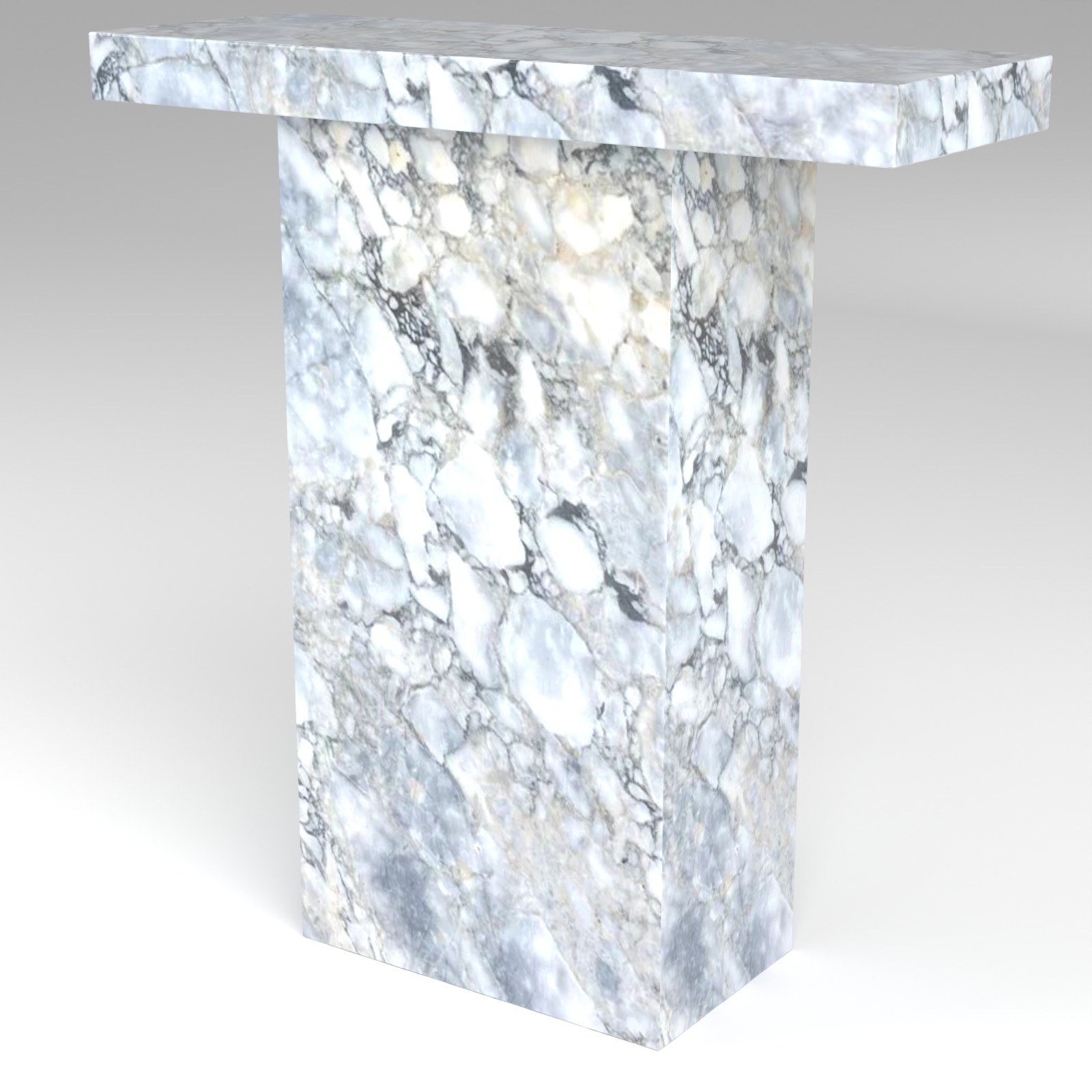 Terra Console Table in Calacatta Blue