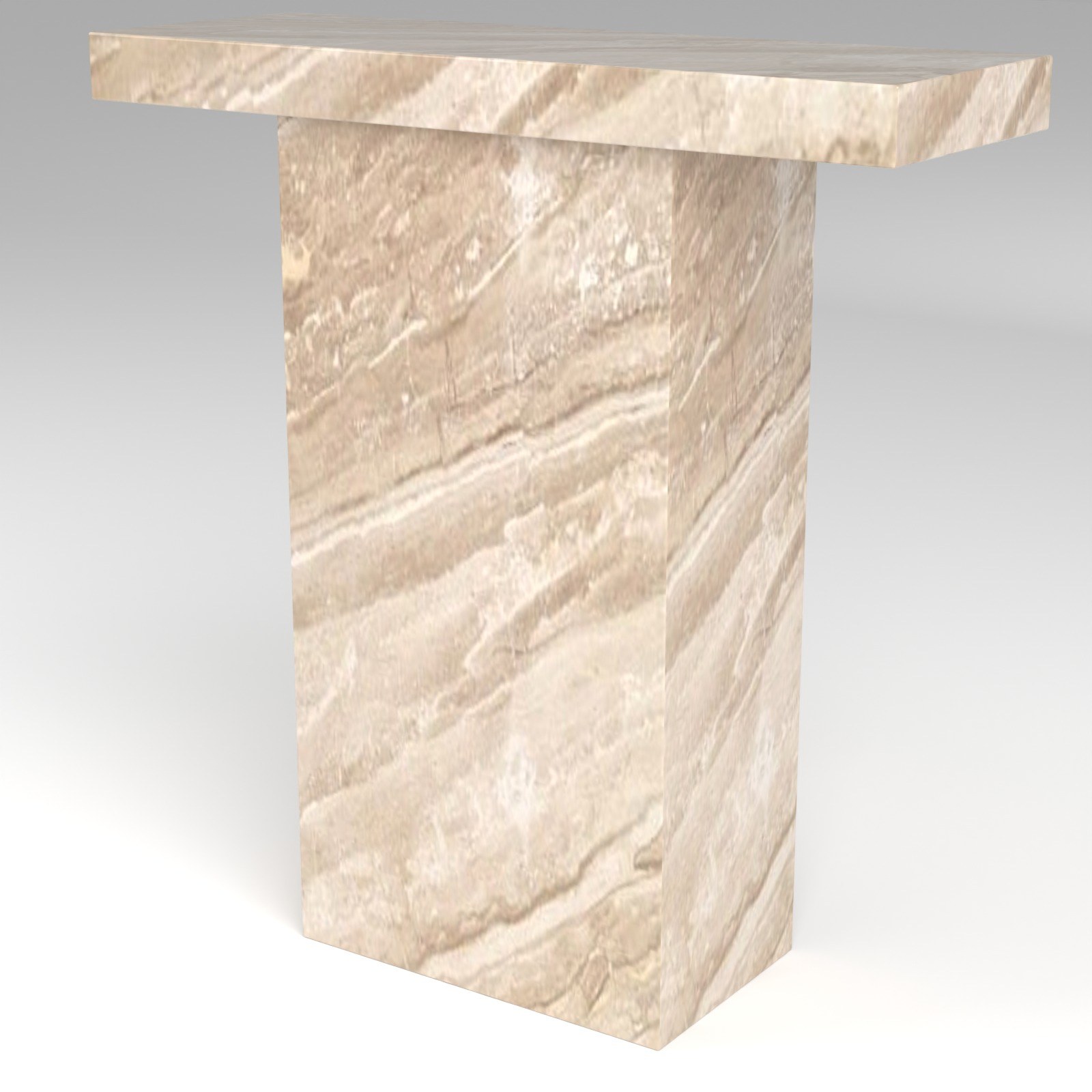 Terra Console Table in Diano Reale Marble