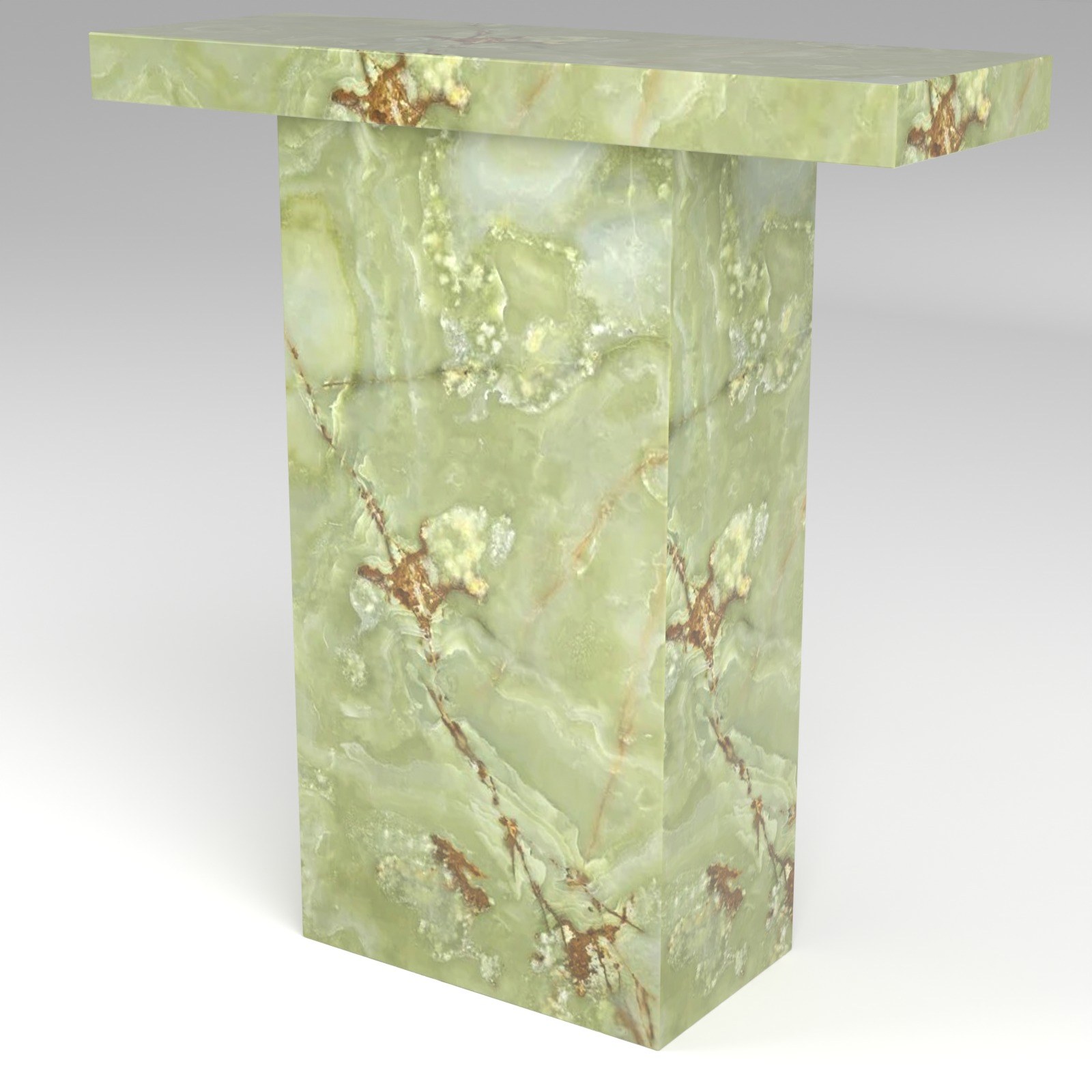 Terra Console Table in Green Onyx