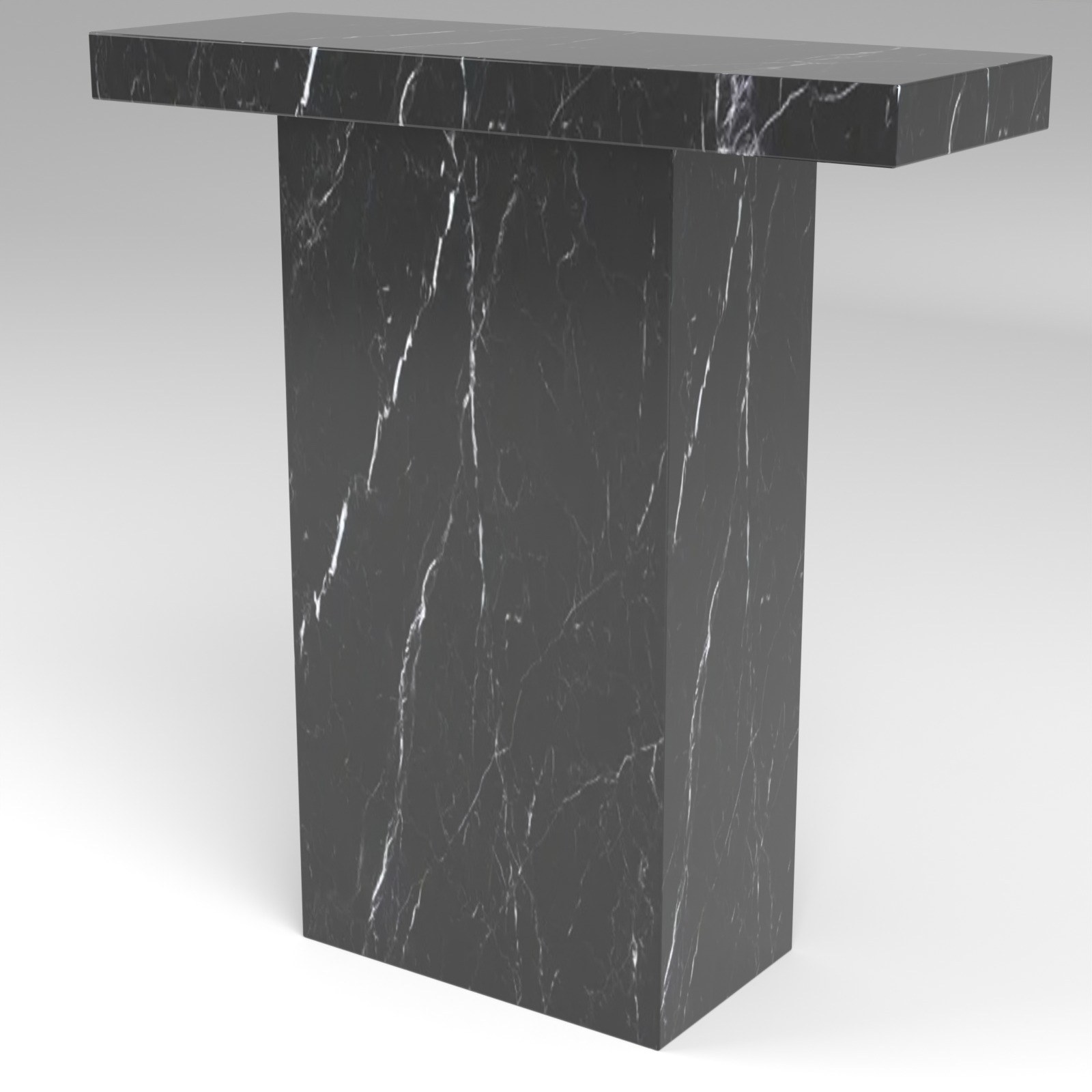 Terra Console Table in Nero Marquina