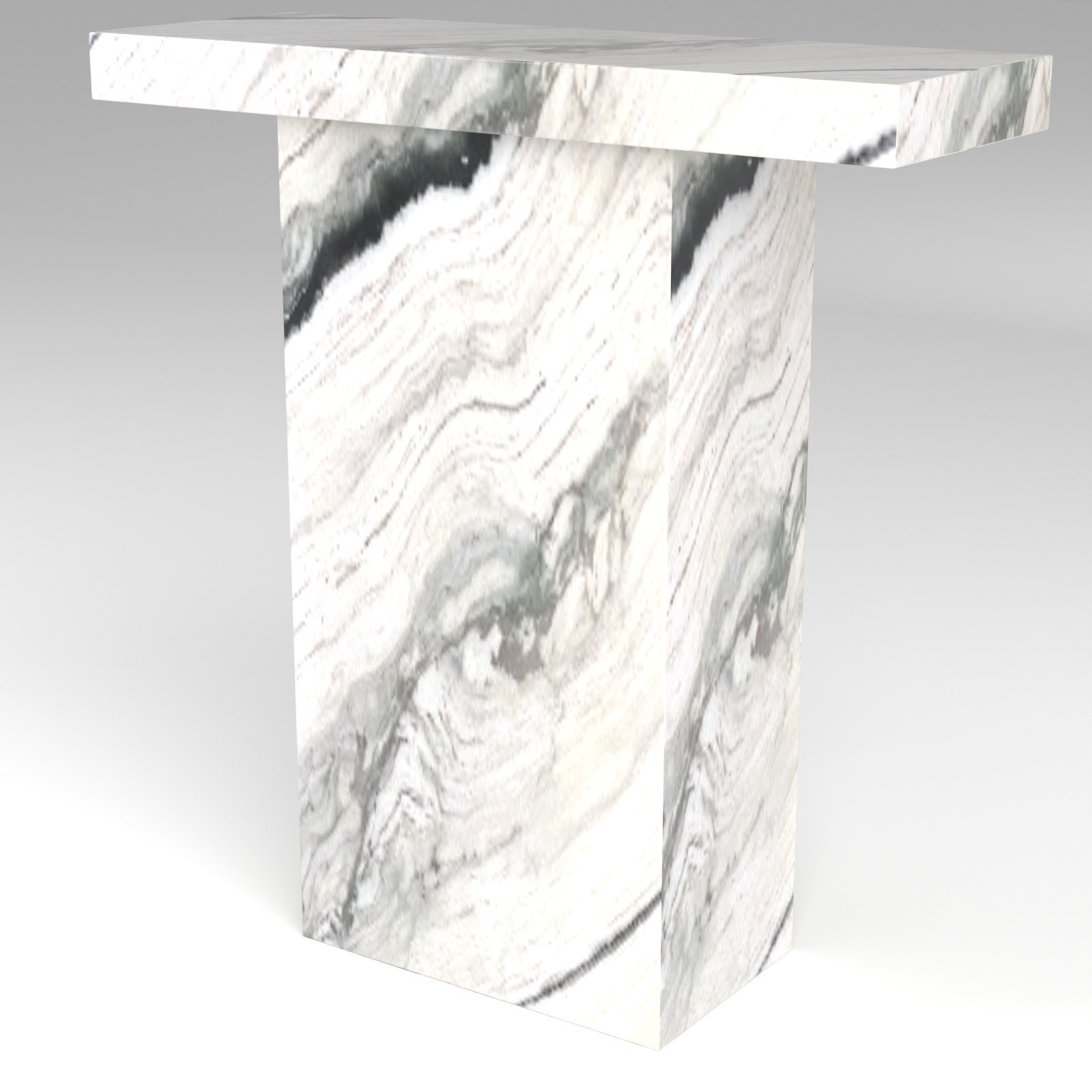 Terra Console Table in Panda White