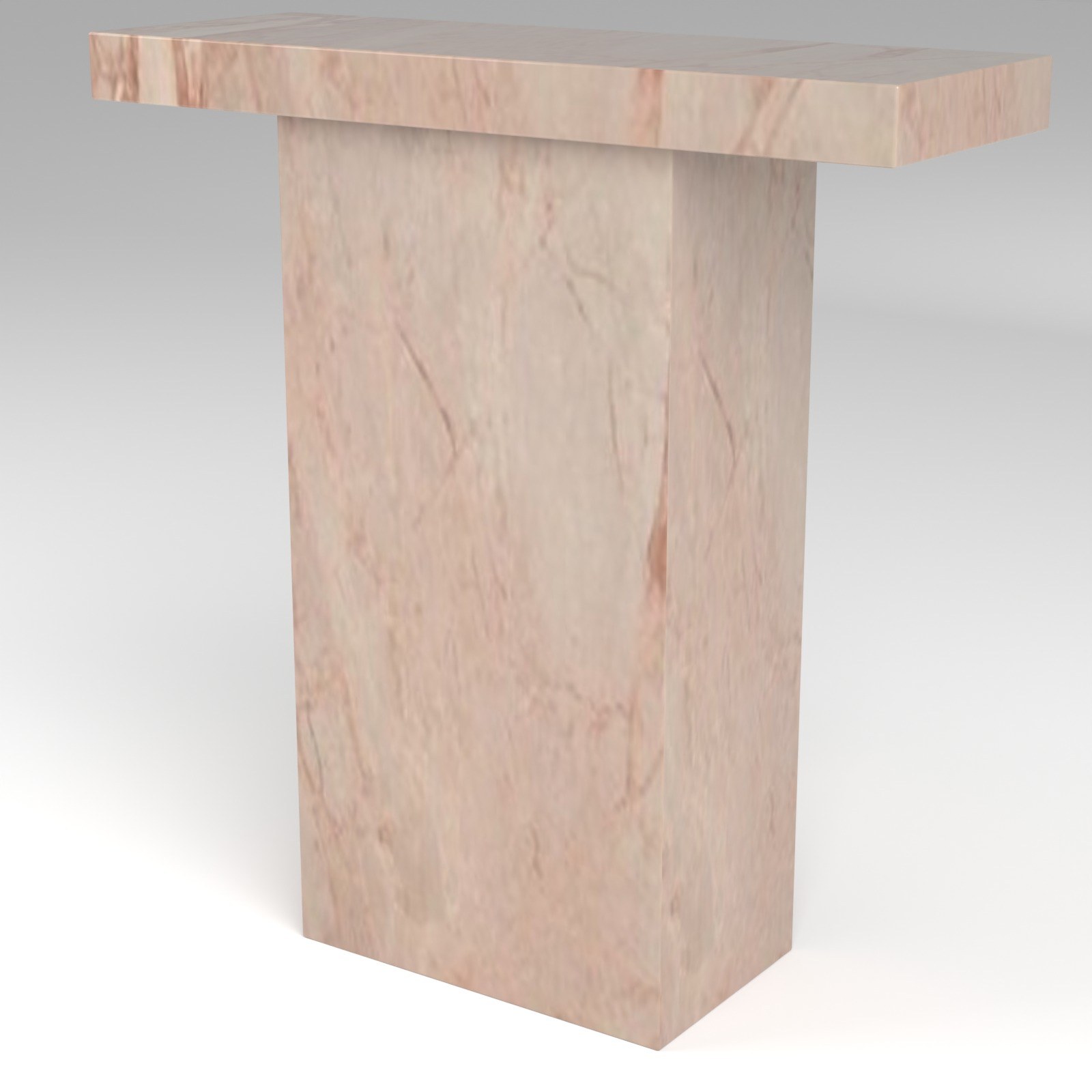 Terra Console Table in Rose Cream