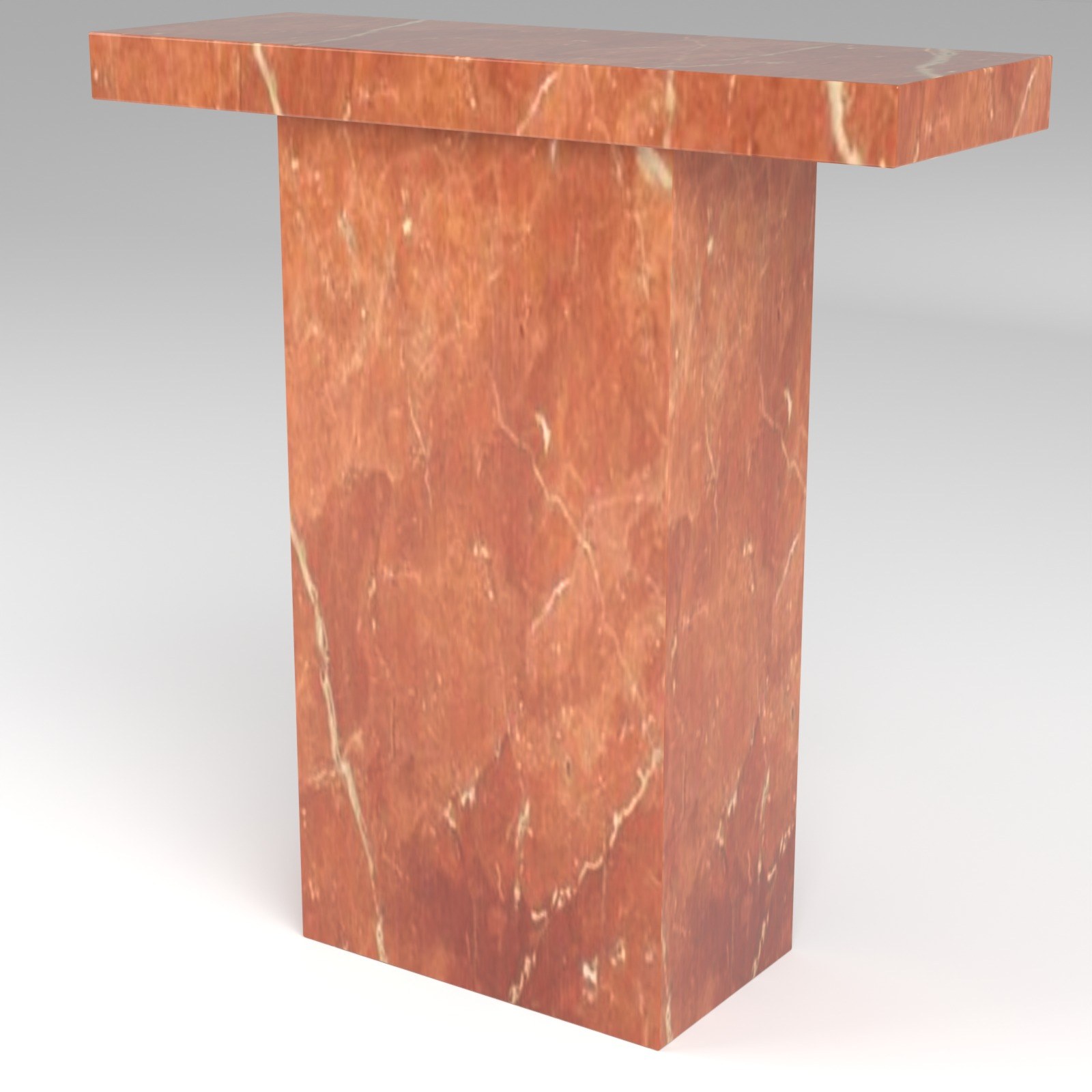 Terra Console Table in Rosso Alicante