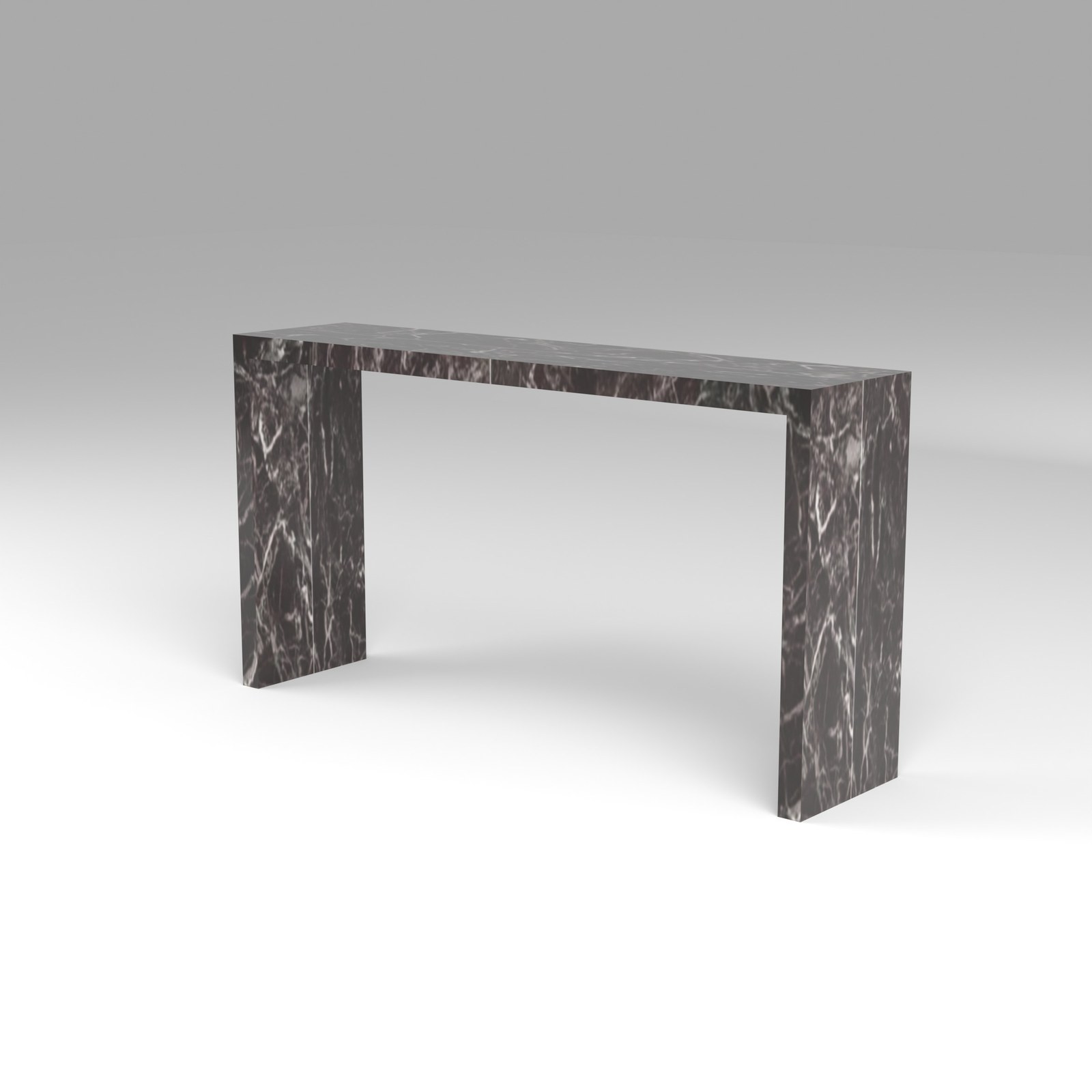 Waterfall Console Table in Rosso Levanto